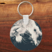 一緒に遊びたい？猫のキーホルダー キーホルダー (裏面)