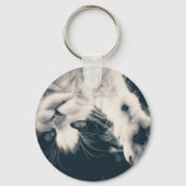 一緒に遊びたい？猫のキーホルダー キーホルダー (裏面)