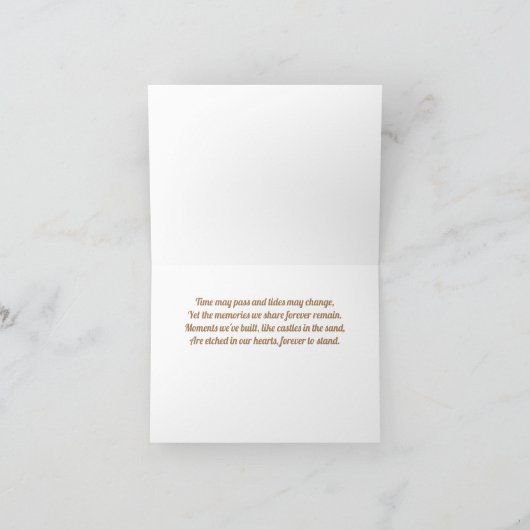 一緒に過ごした時間の不思議な思い出 カード (内部)