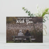 一緒に過ごした時間を大切にする 招待状 (スタンド正面)