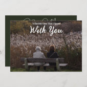 一緒に過ごした時間を大切にする 招待状 (正面/裏面)