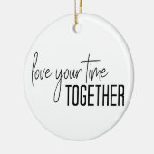 一緒に過ごす時間を愛して セラミックオーナメント (左)