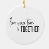 一緒に過ごす時間を愛して セラミックオーナメント (裏面)