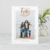 一緒に過ごす ホリデー フォト カード (スタンド正面)