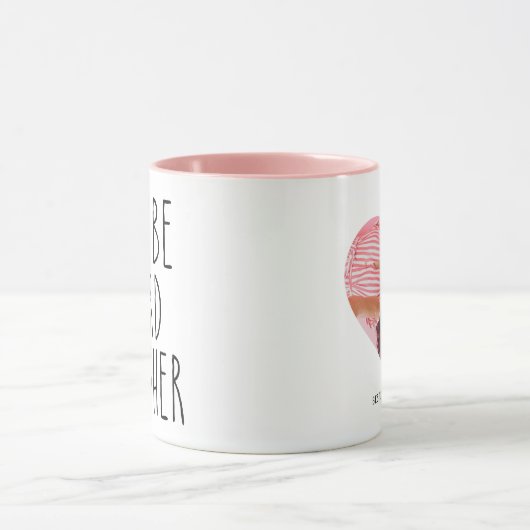 一緒に過ごそう風変わり | BESTIES写真と文字 マグカップ (中央)