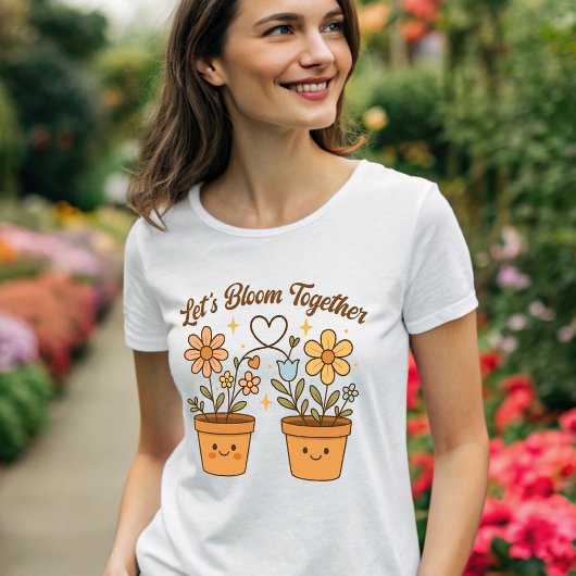 一緒に開花しよう – Cute Plant Love Tシャツ