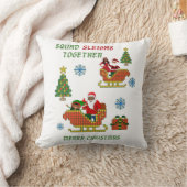 一緒に雪だるま隊を作る クッション (ブランケット)