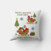 一緒に雪だるま隊を作る クッション (裏面)