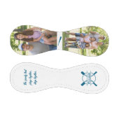 一緒に青遊い写真をパーソナライズされた家族 野球ボール (パネル)