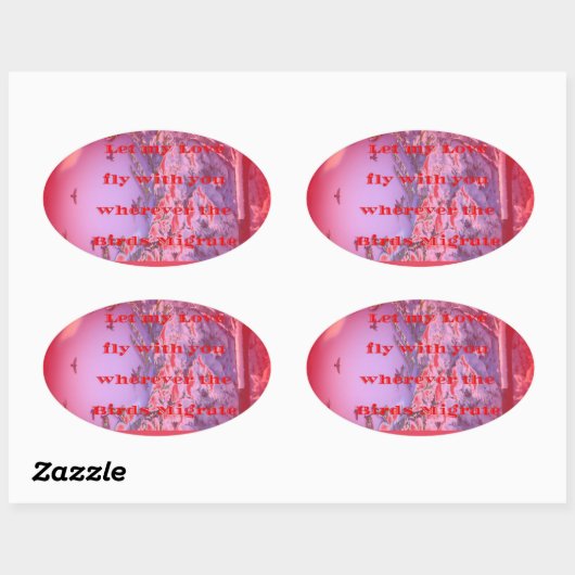 一緒に飛ばしてくれ 楕円形シール (シート)