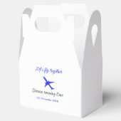 一緒に飛ぼう1歳の誕生日飛行機ブルーシルブ フェイバーボックス (オープン)