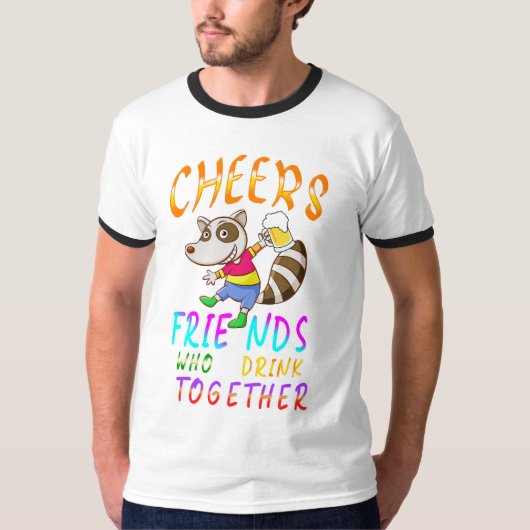 一緒に飲む応援仲間 Tシャツ (正面)