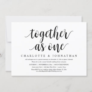 一緒に、の駆け結婚落ちディナーパーティー 招待状