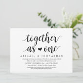 一緒に、の駆け結婚落ちディナーパーティー 招待状 (スタンド正面)