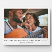 一緒に |カップルパーソナライズされたフォトプラーク フォトプラーク (正面)