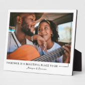 一緒に |カップルパーソナライズされたフォトプラーク フォトプラーク (側面)