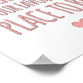 一緒に - ファミリー ワンシカル アート プリント (ピンク) (角)