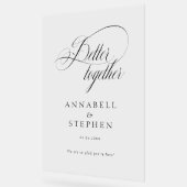 一緒に！モダン，書結婚, アクリルサイン (傾斜)