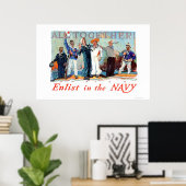 一緒に！海軍に入隊(US02280B) ポスター (ホームオフィス)