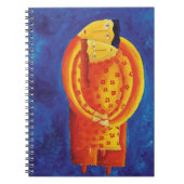 一緒に 現代アート アクリル絵画 ノートブック (正面)