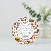 一緒にBBQパーティーをしよう レコード招待状 招待状 (スタンド正面)