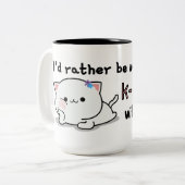 一緒にK-드라마(Kドラマ)を見たいのですが。 ツートーンマグカップ (正面左)