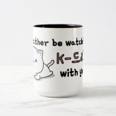 一緒にK-드라마(Kドラマ)を見たいのですが。 ツートーンマグカップ (中央)