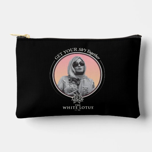 一緒にSh*tを取得する – 白い蓮 アクセサリーポーチ (正面)