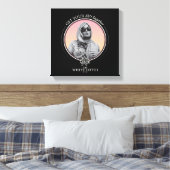 一緒にSh*tを取得する – 白い蓮 キャンバスプリント (インサイチュ (寝室))