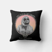 一緒にSh*tを取得する – 白い蓮 クッション (裏面)