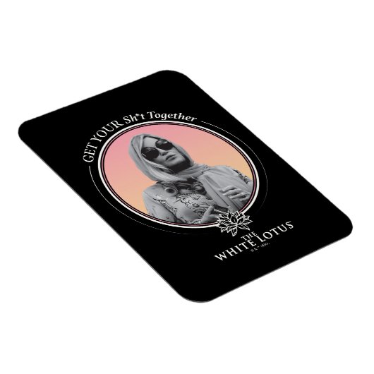 一緒にSh*tを取得する – 白い蓮 マグネット (右側)