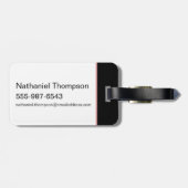 一緒にSh*tを取得する – 白い蓮 ラゲッジタグ (裏面横)