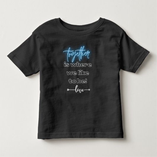 一緒にTシャツを着てみたい トドラーTシャツ (正面)