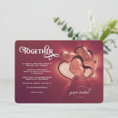 一緒のウェディング・招待状（バージョン４） 案内状 (スタンド正面)