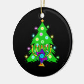 一緒のクリスマスおよびハヌカー セラミックオーナメント (左)
