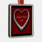 一緒の初めてのクリスマスのクリスマスのオーナメント メタルオーナメント (右)