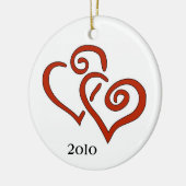 一緒の初めてのクリスマス2011年 セラミックオーナメント (左)