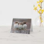 一緒の友人の棒のメッセージカード カード (黄色い花)