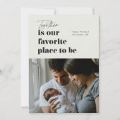 一緒の場所が私たちの最も好きな場所 4枚の写真 シーズンカード (正面)