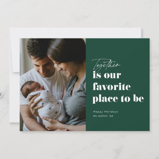 一緒の場所が私たちの最も好きな場所 4枚の写真 シーズンカード (正面)