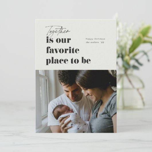 一緒の場所が私たちの最も好きな場所 4 枚の写真 シーズンカード (スタンド正面)