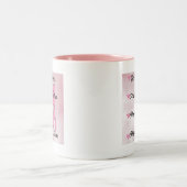 一緒の女の子の棒 ツートーンマグカップ (中央)