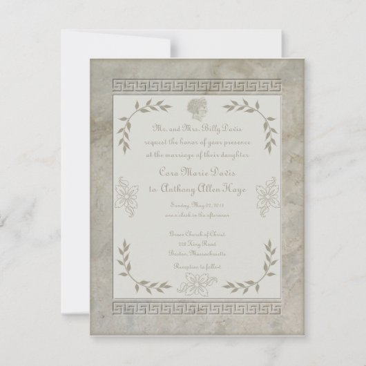 一緒の女神のJunoのラテン系の句生命によって 招待状 (正面)