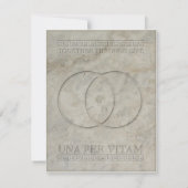 一緒の女神のJunoのラテン系の句生命によって 招待状 (裏面)