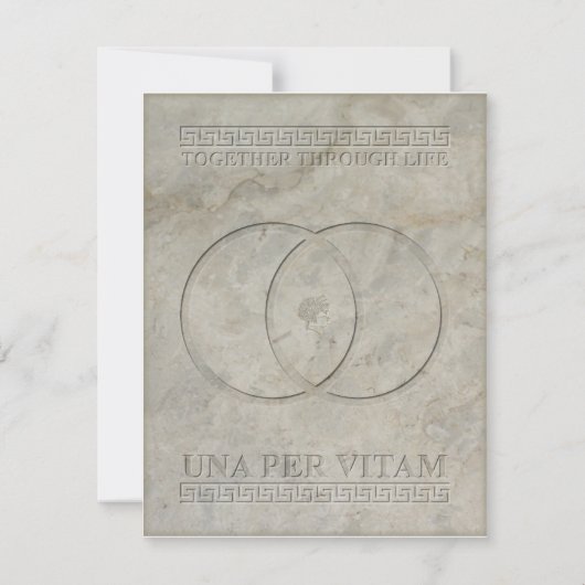 一緒の女神のJunoのラテン系の句生命によって 招待状 (裏面)