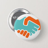 一緒の握手 缶バッジ (正面&裏面)