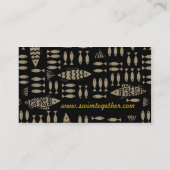 一緒の水泳の名刺 名刺 (裏面)