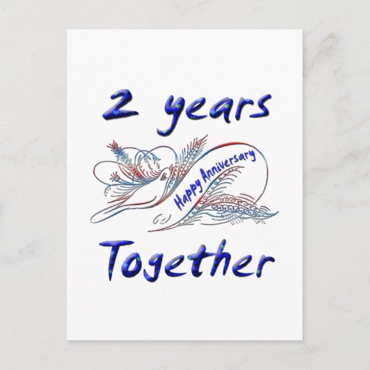 一緒の2年 ポストカード (正面)