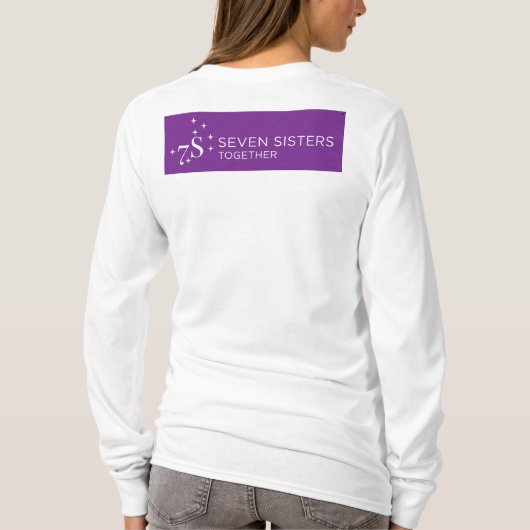 一緒の7人の姉妹の長袖T Tシャツ (裏面)