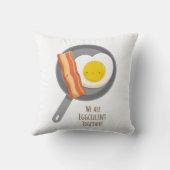 一緒のEggcellentのかわいいベーコン・エッグの枕 クッション (裏面)